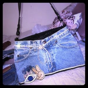 💋Vintage handmade denim Handbag
